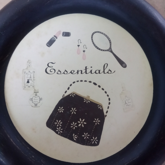 Decorative "Hats" & "Essentials" 10.5" Wall hanging 1930's aesthetic - Picture 9 of 10